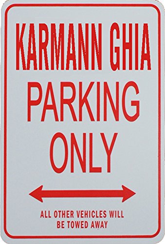 Karmann GHIA Parking ONLY - Miniature Fun Parking Sign - Click to Buy