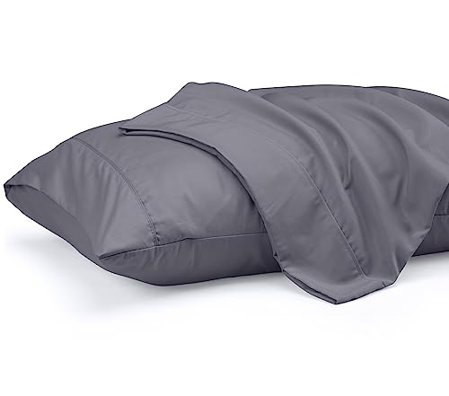 Utopia Bedding Pillowcases - 2 Pack - Soft Brushed Microfiber Fabric- Wrinkle, Shrinkage and Fade Resistant Pillow Covers (King, Grey) - Click to Buy