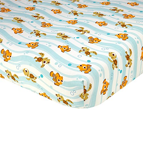 Disney Finding Nemo Crib Sheet, Blue - Click to Buy