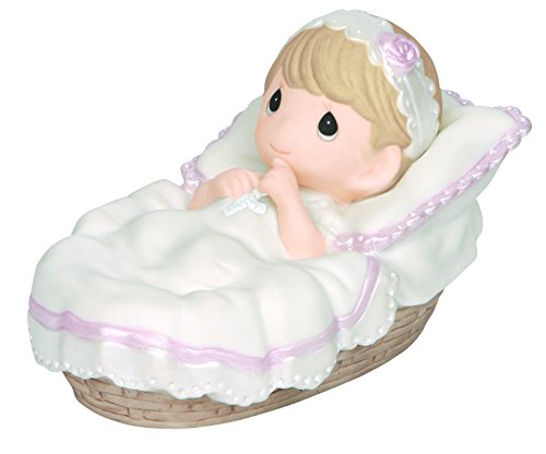 Precious Moments, Baptized In His Name, Girl, Bisque Porcelain Figurine, 143011 - Click to Buy