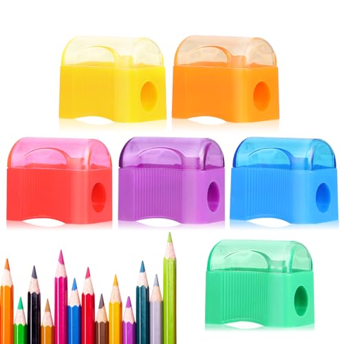 Adorox (Assorted (72 Sharpeners)) Bulk Miniature Plastic Pencil Sharpener Colors Assortment School Classroom - Click to Buy