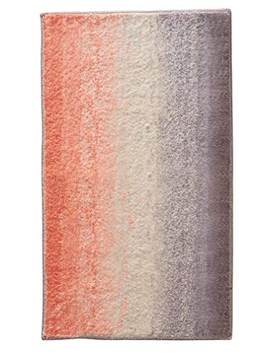 iDesign 35821EU Tapis Microfibres Ombre Coral Multi 86 x 53 cm - Click to Buy