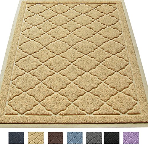 Premium Large Cat Litter Mat 35" x 23", Traps Messes, Easy Clean, Durable, Litter Box Mat with Scatter Control - Soft on Kitty Paws - Click to Buy