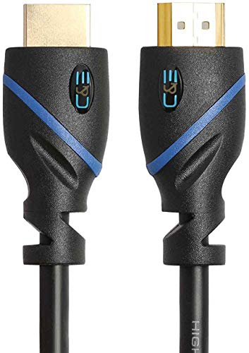 C&E 50ft (15.2M) High Speed HDMI Cable Male to Male with Ethernet Black (50 Feet/15.2 Meters) Supports 4K 30Hz, 3D, 1080p and Audio Return CNE59007 - Click to Buy