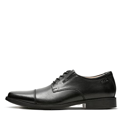 Clarks Men's Tilden Cap Oxford Shoe,Black Leather,10 M US - Click to Buy