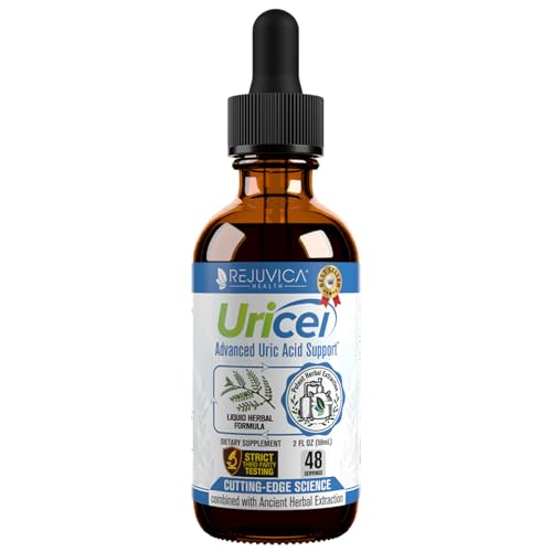 Uricel - Advanced Uric Acid Support & Cleanse Supplement - Joint & Kidney Support - Liquid Delivery for Better Absorption - Tart Cherry, Chanca Piedra, Celery Seed & Turmeric - 2 fl oz - Click to Buy