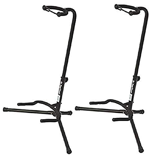On Stage XCG4 Black Tripod Guitar Stand, 2 Pack - Click to Buy