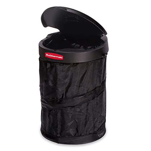 Rubbermaid Automotive Pop Up Trash Can with Flip Top Lid: Hanging Car Garbage Bin/Waste Basket Organizer Caddy - Click to Buy