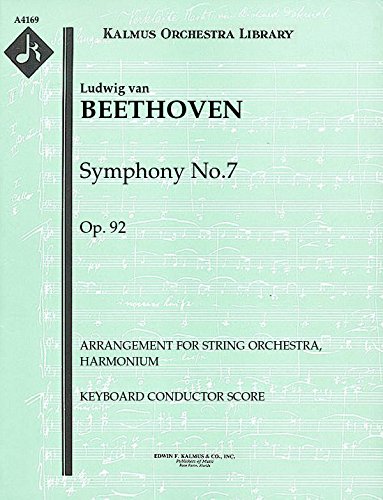 Symphony No.7, Op.92 (Arrangement for string orchestra, harmonium): Keyboard Conductor Score [A4169] - Click to Buy