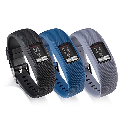I-SMILE for Garmin Vivofit 4 Bands, Original Edition Silicone Replacement Wristband Strap Accessories with Adjustable Buckle for Women Men - Click to Buy