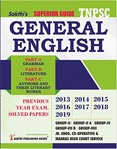 TNPSC GENERAL ENGLISH-ENGLISH - Click to Buy