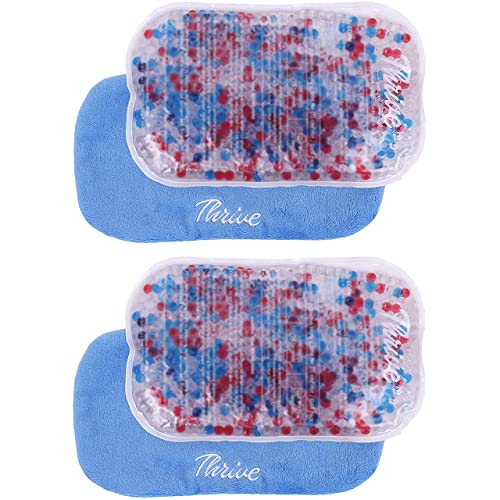 Thrive Reusable Gel Ice Pack for Injuries (2-Pack), FSA and HSA Approved, Flexible Hot and Cold Compress for Knees, Ankles, Arms, and Back - Click to Buy
