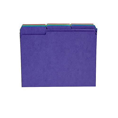 Staples Heavyweight Colored File Folders, Letter, 3 Tab, 50/Box - Click to Buy