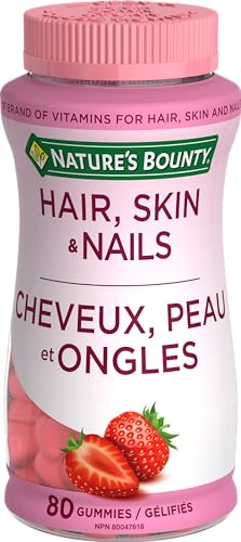 Nature’s Bounty Hair, Skin, Nails Gummies with Biotin, 80 Gummies - Click to Buy