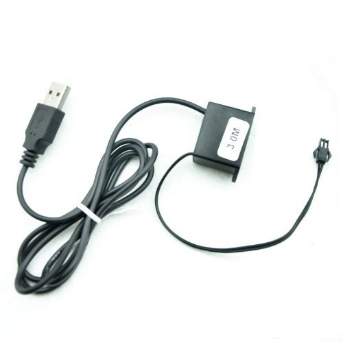 Amicc New EL Wire Line Electroluminescent Robbin Power USB Charger - Click to Buy