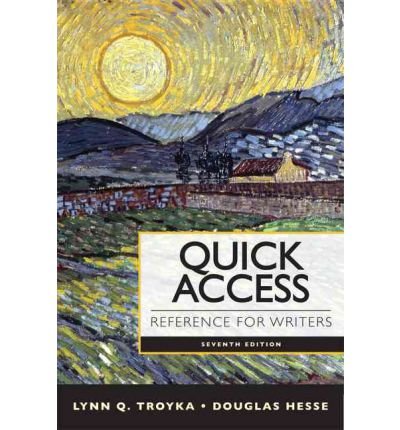 [(Quick Access: Reference for Writers)] [Author: Lynn Quitman Troyka] published on (August, 2012) - Click to Buy