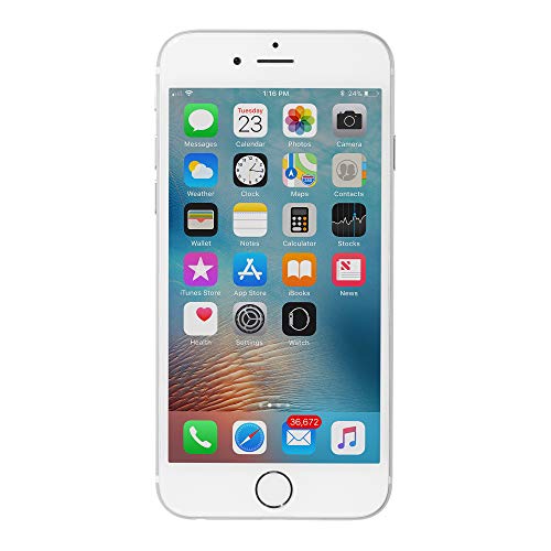 Apple iPhone 6 Silver 16GB Unlocked Smartphone (Renewed) - Click to Buy