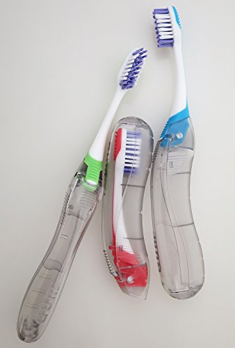 Ortho Travel Folding Toothbrush, Colors May Vary, (2 Pack) - Click to Buy