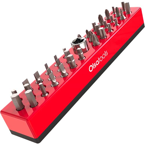 Olsa Tools | Strong Magnetic Base Hex Bit Organizer | Premium Quality Tool Tray | Satisfaction Guaranteed - Click to Buy