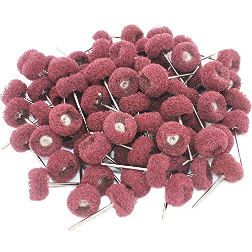 PHYHOO 80Pcs Fine Abrasive Wheel Brush for Dremel&foredom Rotary Tools 2.35mm