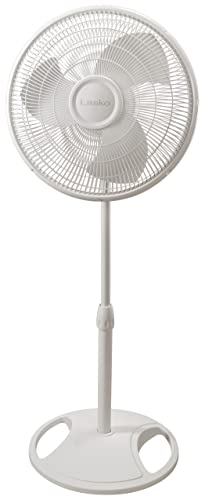 Lasko 2520 Oscillating Stand Fan,White 16 Inch - Click to Buy
