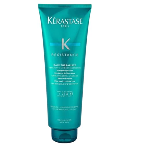 Kerastase Resistance Bain Therapiste Shampoo for Unisex - Shampoo, 15 ounces - Click to Buy