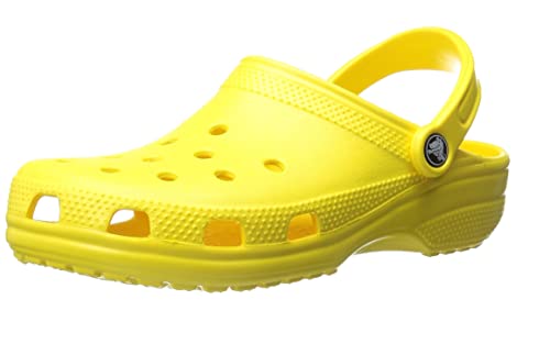 Crocs Unisex-Adult Classic Clogs (Best Sellers), Lemon, 7 Men/9 Women - Click to Buy