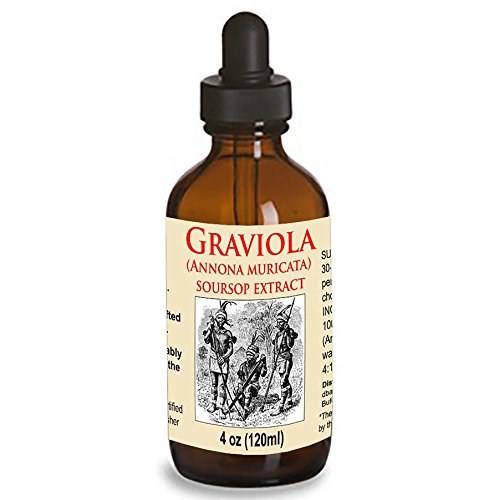 Organic Graviola Liquid Soursop Extract 4 oz Wildcrafted Tincture (Annona Muricata) : Immune System Booster (4oz) - Click to Buy