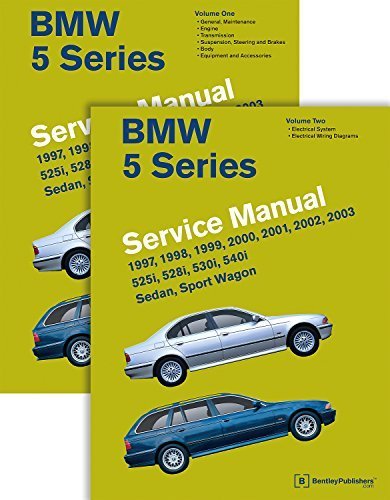BMW 5 Series (E39) Service Manual: 1997, 1998, 1999, 2000, 2001, 2002, 2003 - 2 Volume Set by Bentley Publishers (2011) Hardcover - Click to Buy