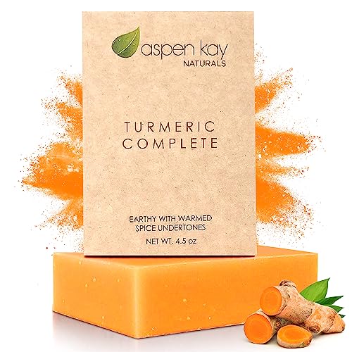 Turmeric Soap Bar for Body & Face - Made with Natural and Organic Ingredients. Gentle Soap – For All Skin Types – Made in USA 4.5oz Bar - Click to Buy