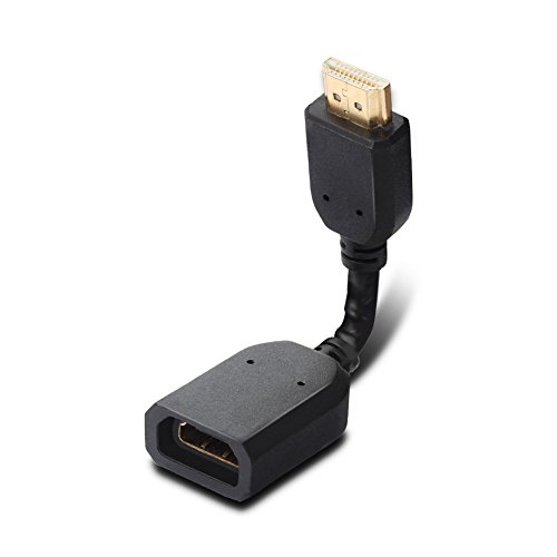 DIZA100 360 Degree Adjustable HDMI Adapter, Any Angle Supports 4K, 3D, 1080P - Click to Buy
