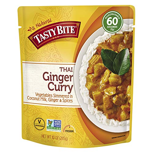 Tasty Bite Thai Ginger Curry, 10 Ounce, Pack of 6, Ready to Eat, Microwavable, Simmered in Coconut Milk With Ginger & Spices - Click to Buy