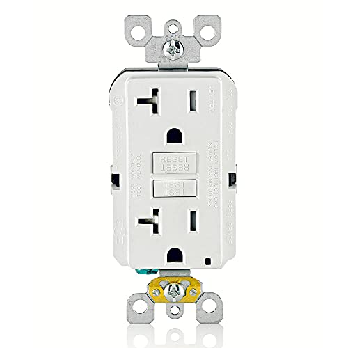 Leviton GFCI Receptacle, 20 Amp Tamper-Resistant, GFTR2-W, White - Click to Buy