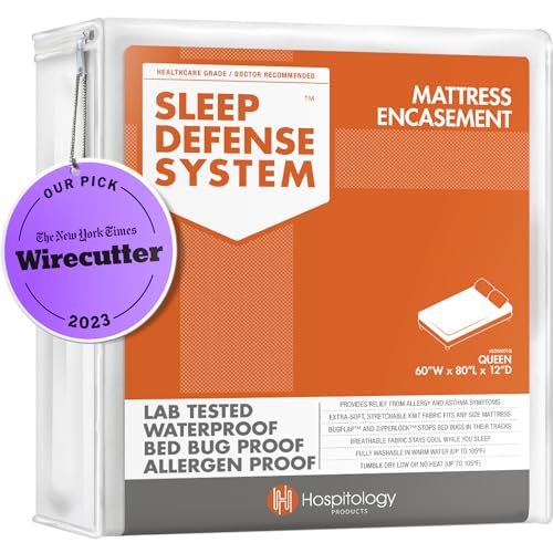 Sleep Defense System - Waterproof/Proof Mattress Encasement - 60-Inch by 80-Inch, Queen - Click to Buy