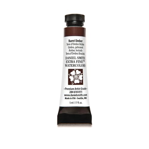 Daniel Smith 284610011 Extra Fine Watercolors Tube, 5ml, Burnt Umber - Click to Buy