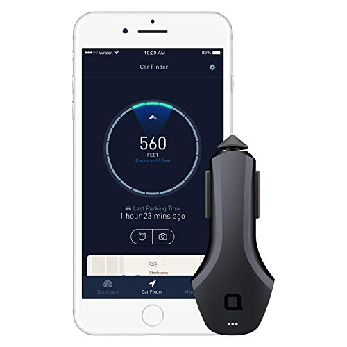 nonda ZUS Smart Car Charger - 24W 4.8A with 2 USB Ports, Car Battery Health Monitor, Car Finder, Mileage Record, No OBD Required - Click to Buy