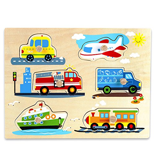Professor Poplar's Wooden People Movers Peg Puzzle by Imagination Generation - Click to Buy