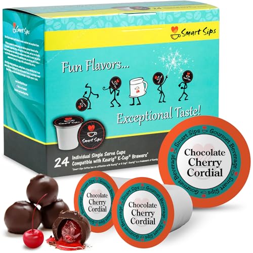 Smart Sips, Chocolate Cherry Cordial Kaffee, 24 Count kompatibel mit alle Keurig k-cup Brauer - Click to Buy