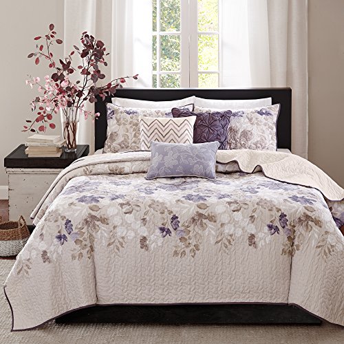 Madison Park Luna Coverlet Set, Full/Queen, Taupe - Click to Buy