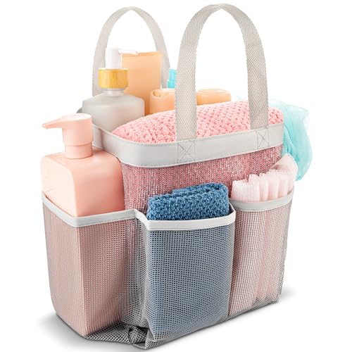 7 Pocket Shower Caddy Tote (Grey) - Click to Buy
