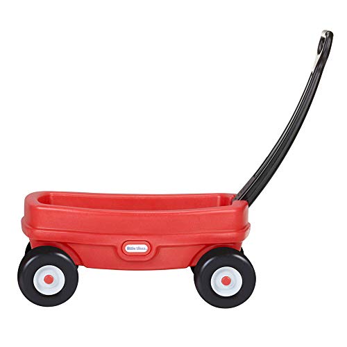 Little Tikes Lil' Wagon – Red And Black, Indoor and Outdoor Play, Easy Assembly, Made Of Tough Plastic Inside and Out, Handle Folds For Easy Storage | Kids 18 - Click to Buy