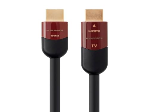 Monoprice 4K High Speed HDMI Cable - 4K@60Hz, 18Gbps, HDR, CL2 In-Wall Rated, Active, 60ft, Black - Click to Buy