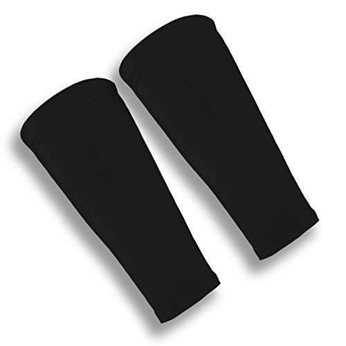 iM Sports Skin Guards Skin Protection Forearm Sleeves + Protects Aging or Thin Skin + UV Protection - Unisex + Made in USA - Black - XX-Small - Pair
