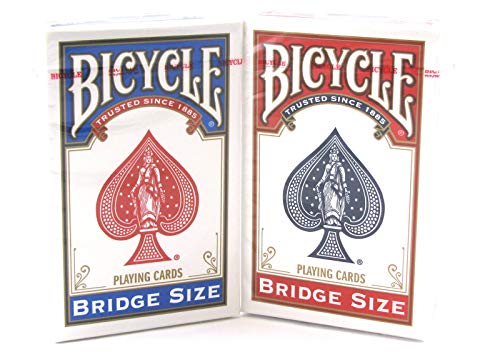 Bicycle Bridge Standard Index Playing Cards 1 Red Deck And 1 Blue Deck - Click to Buy