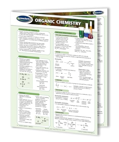 Organic Chemistry Guide - Science Quick Reference Guide by Permacharts - Click to Buy