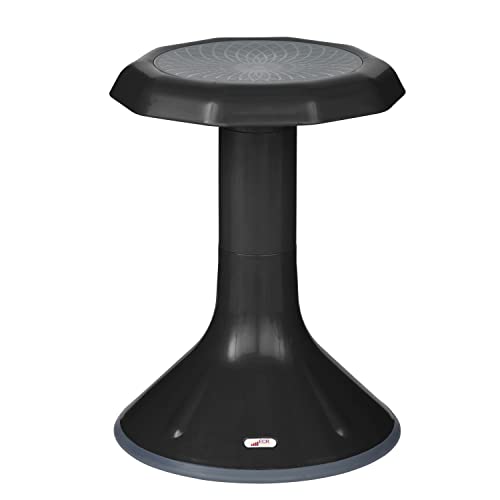 ECR4Kids ACE Active Core Engagement Wobble Stool, 18-Inch Seat Height, Flexible Seating, Black - Click to Buy