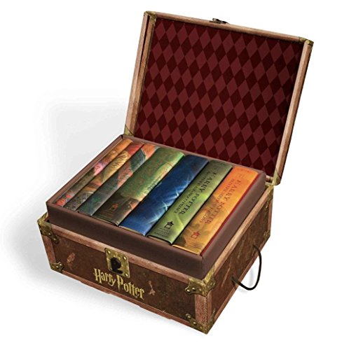 Harry Potte Lot de Harry Potter Livres # 1–7 en Collectible Trunk-Like Coffre à Jouets Boîte, Stickers décoratifs Inclus - Click to Buy