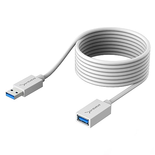 SABRENT 22AWG USB 3.0 Extension Cable - A-Male to A-Female [White] 10 Feet (CB-301W) - Click to Buy