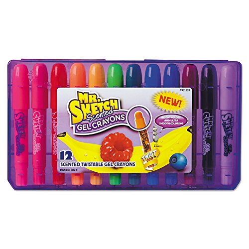 Mr. Sketch Scented Twistable Gel Crayons, Assorted Colors, 12 Count - Click to Buy