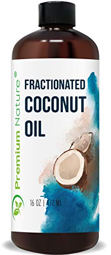 Fractionated Coconut Oil Massage Oil - Cold Pressed Pure MCT Oil Carrier Oil for Essential Oils Mixing Dry Skin Moisturizer Natural Carrier Baby Oil for Face Hair & Body Therapeutic Aromatherapy 16 oz - Click to Buy